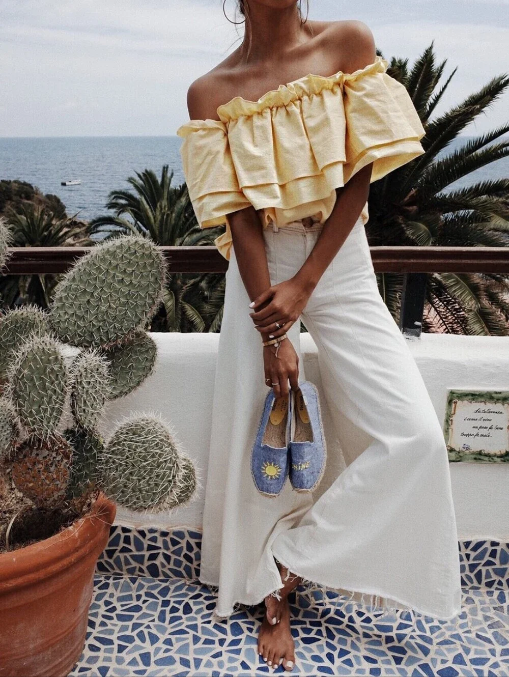 Soludos X Mary Matson Collab Limited Edition Sunshine Embroidery Espadrilles 6.5